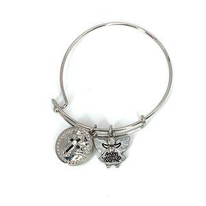 Angels Working Overtime Charm Bracelet Silver Finish - Expands 2"- 3.5"